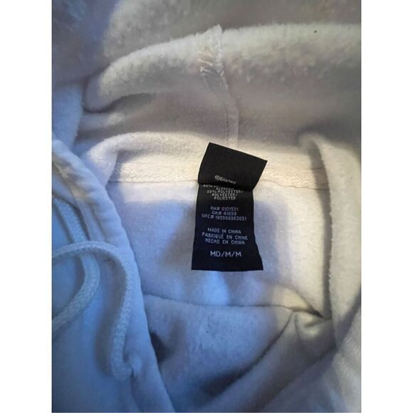 Disney Mens White Black Ombre Long Sleeve Jack Skellington Hoodie Size Medium - Picture 10 of 13